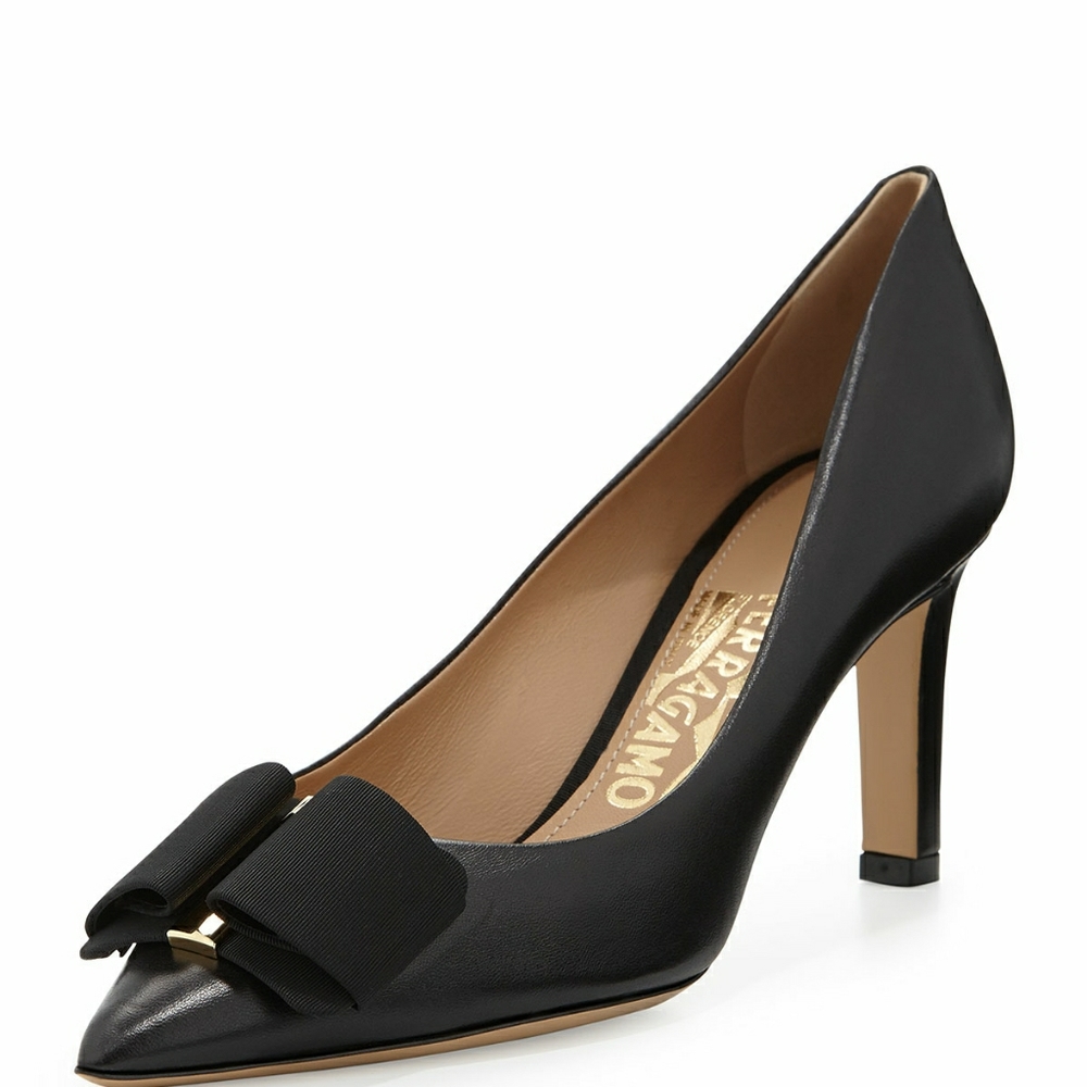 Salvatore Ferragamo Mimi 70 Soft Leather Pumps 5.5
